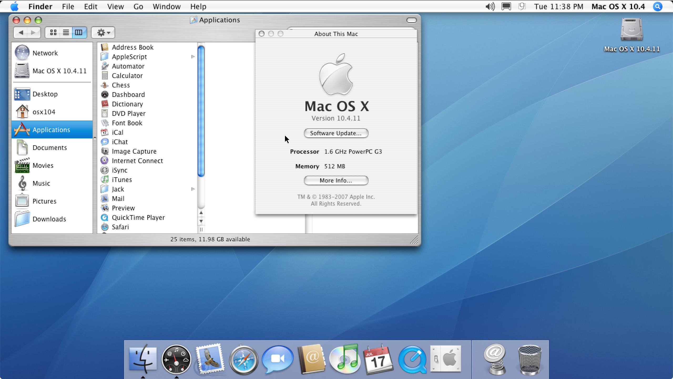 upgrade my mac os x 10.4.11 for free